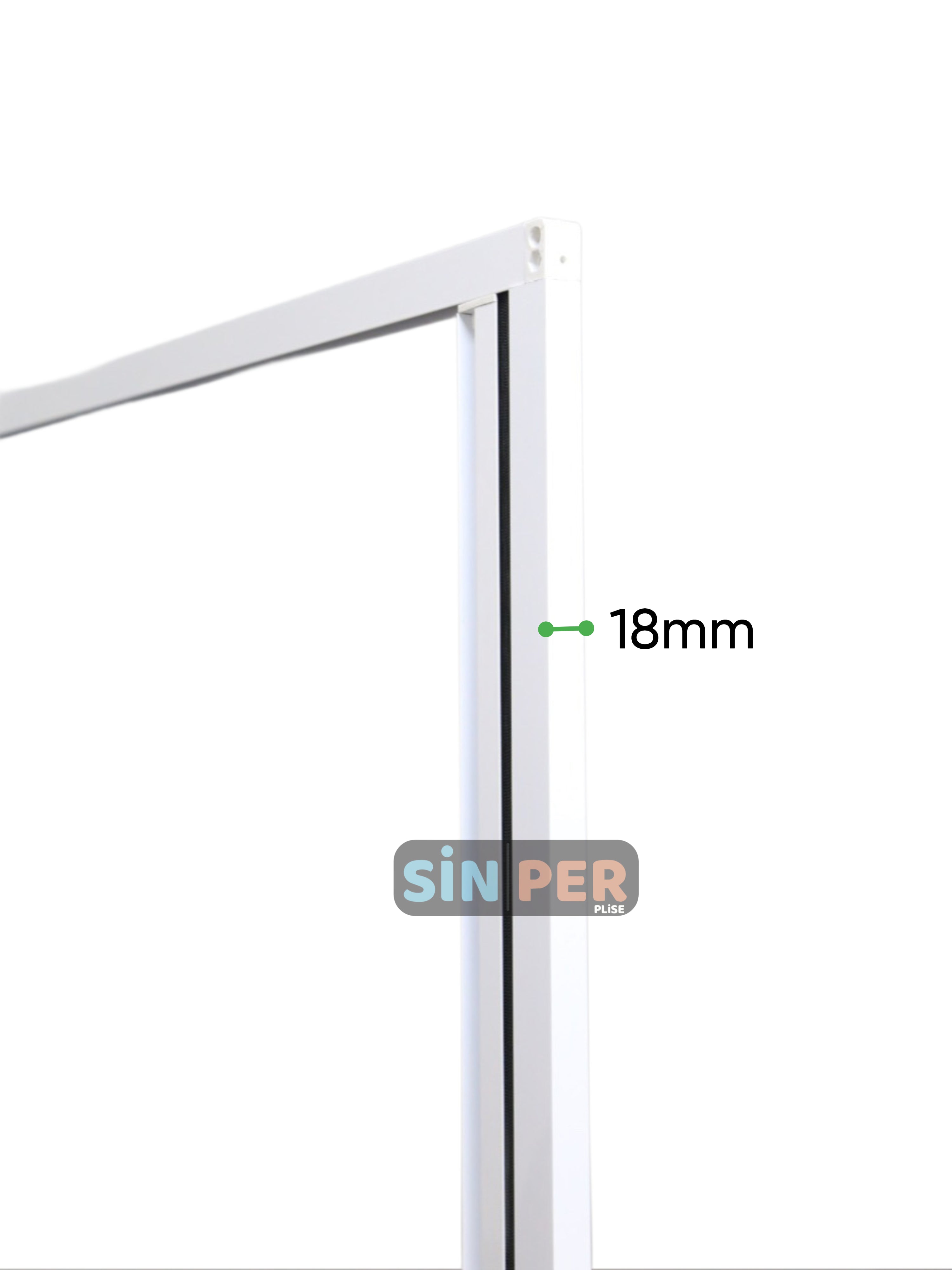 18 mm slim profile Pleated Sliding Accordion Folding Double Wing  Fly Screen  Custom Size 18 mm slim profile